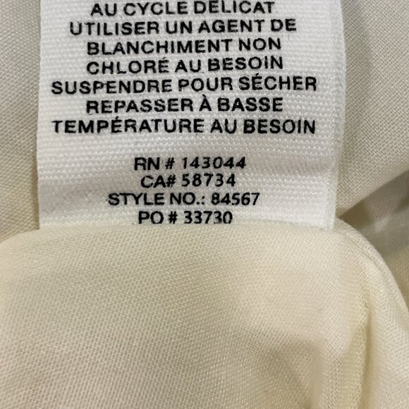 AVEC LES FILLES (NWT) "Butterfly Panel" Woven Lined Full Skirt, B/W Floral - XL - Picture 12 of 12